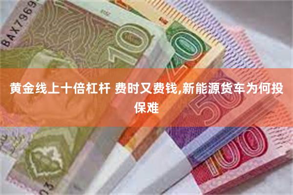 黄金线上十倍杠杆 费时又费钱,新能源货车为何投保难