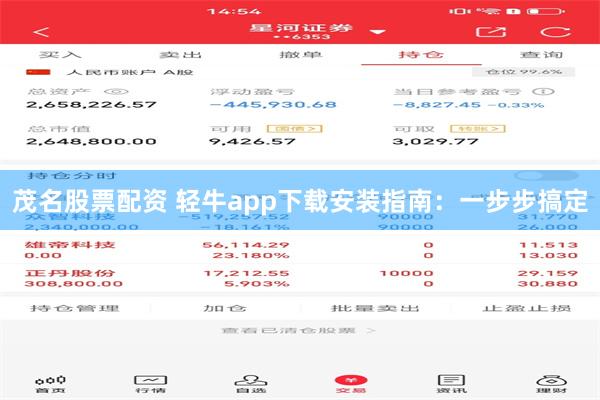 茂名股票配资 轻牛app下载安装指南：一步步搞定