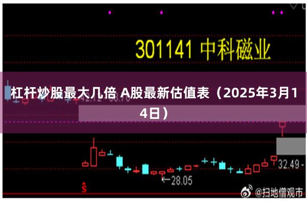 杠杆炒股最大几倍 A股最新估值表（2025年3月14日）