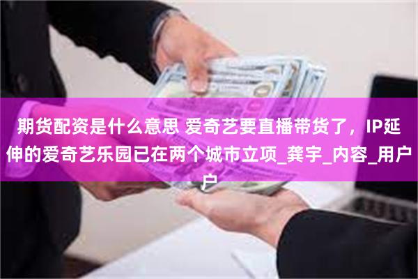 期货配资是什么意思 爱奇艺要直播带货了，IP延伸的爱奇艺乐园已在两个城市立项_龚宇_内容_用户