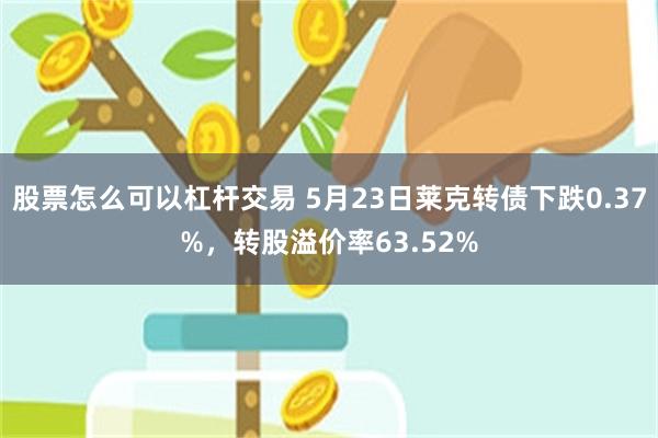 股票怎么可以杠杆交易 5月23日莱克转债下跌0.37%，转股溢价率63.52%